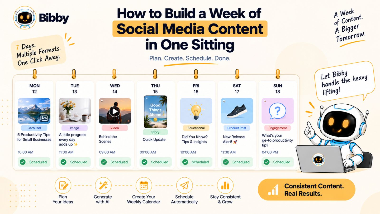 How to Build a Week of Social Media Content in One Sitting